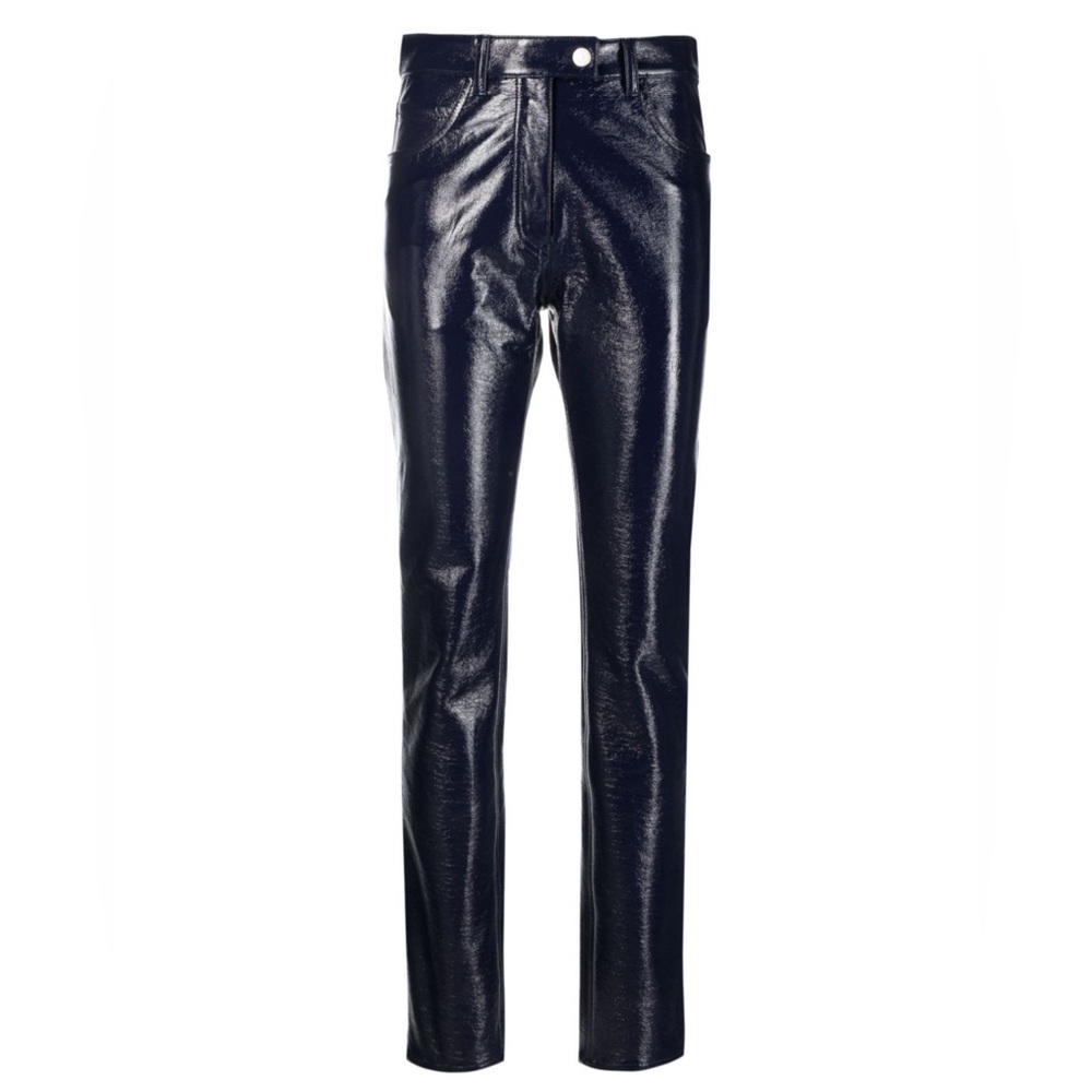 Courrèges
straight-leg vinyl trousers
